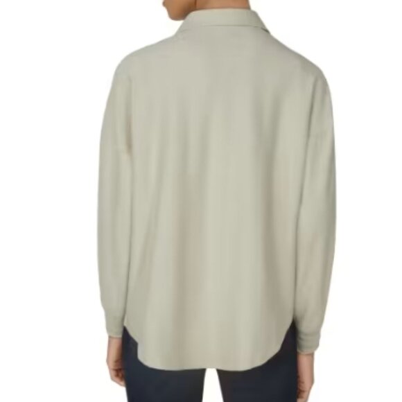 Natural Reflections Henley Long-Sleeve Pullover Size Large Oatmeal - Picture 2 of 4